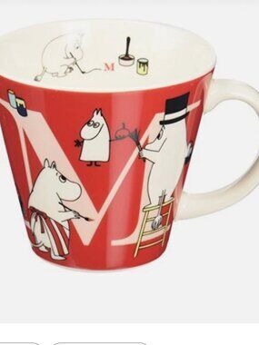 Yamaka Shoten Moomin Initial Mug M Capacity 340ml Preowned